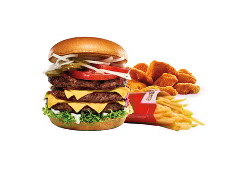 Challenge burger menu