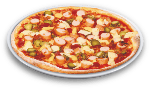 Pizza Hotdog Solo 25cm<sup>A,K,F</sup>