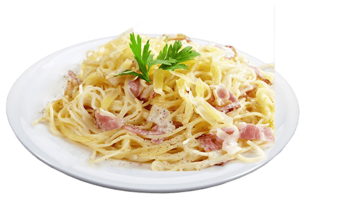 Spaghetti mit Carbonarasauce<sup>F,A,K</sup>