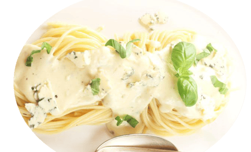 Spaghetti mit Gorgonzolasauce<sup>F</sup>