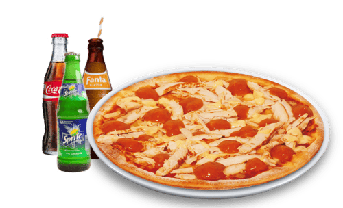 Pizza Bombay Solo + Softdrink<sup>K,F</sup>
