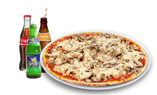Pizza Ohio Solo + Softdrink<sup>A,F</sup>