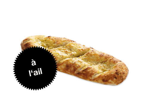 Pain pizza à l'ail