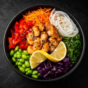 Poké Bowl Lachs Frittiert (801) Poké Bowl Lachs Frittiert (801)