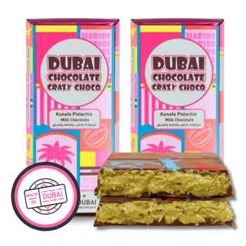 Dubai chocolade pistacho kunafa, 180 gram, 2 stuks Dubai chocolade pistacho kunafa, 180 gram, 2 stuks