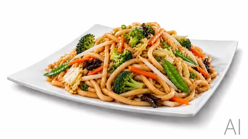 Gebratene Udon Nudeln