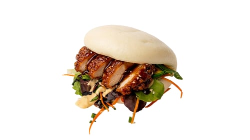 Bao Bun Korean fried Chicken - 1 Stück Bao Bun Korean fried Chicken - 1 Stück