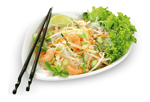 Glasnudelsalat Garnele