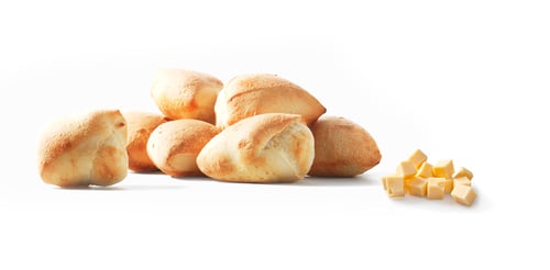 6 Pizzabrötchen mit Käse überbacken