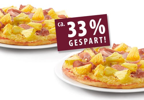 2 x Pizza Hawaii (Coupon 1)
