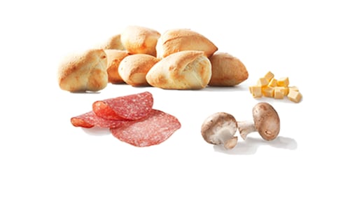 Pizzabrötchen Salami+