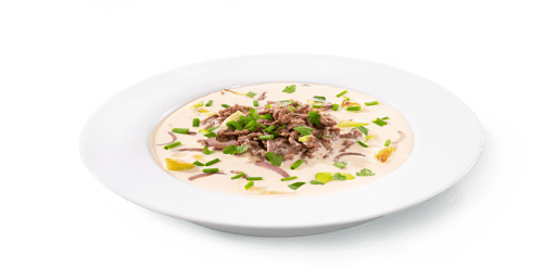 Käse-Hack-Suppe Menü