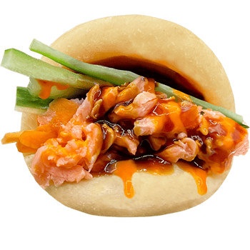 Grilled Salmon Bao