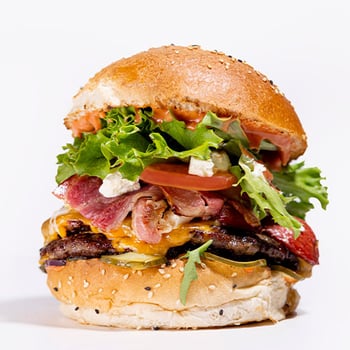 Burger in Blau XL