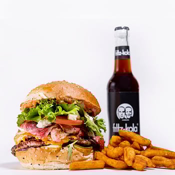 Burger in Blau Menü