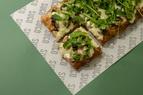 Champignon-truffel & mozzarella Champignon-truffel & mozzarella