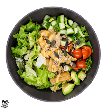 Planted.Chicken Avocado Crush Salat (klein)
