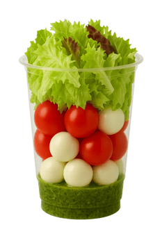 Caprese mit Salat Caprese mit Salat