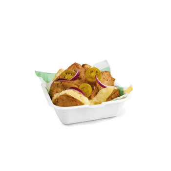 Spicy Vegan Patty Baked Potato Spicy Vegan Patty Baked Potato