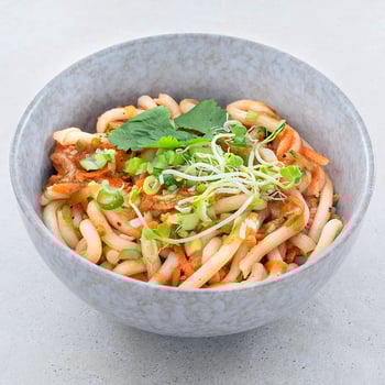Udon-Nudelsalat (warm)