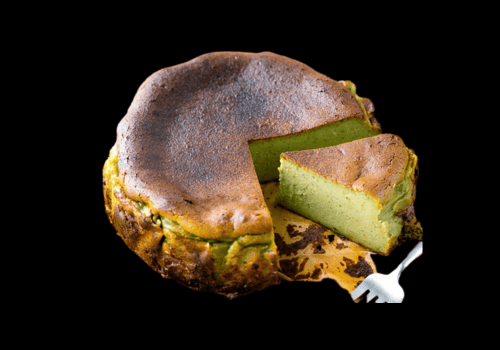 Basque Matcha Cheesecake Basque Matcha Cheesecake
