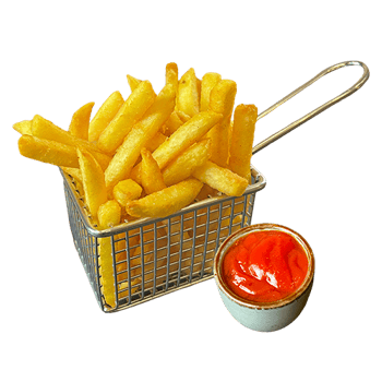 Pommes Frites mit Ketchup