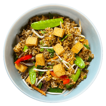Reisgericht mit Tofu