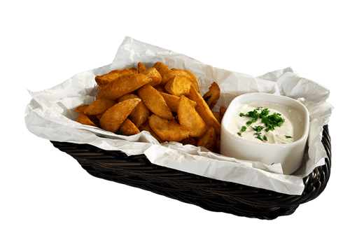 Potato Wedges  mit Sour Cream