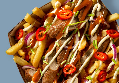 Loaded fries frikandel speciaal