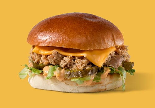 Pulled chicken burger Pulled chicken burger