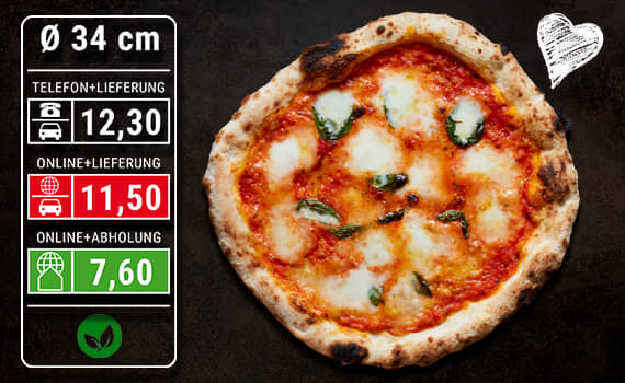 Pizza Margherita Ø 34cm