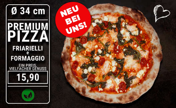 Pizza Friarielli e Formaggio Ø 34cm