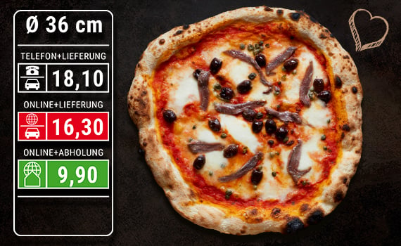 Pizza Napoli Ø 36cm