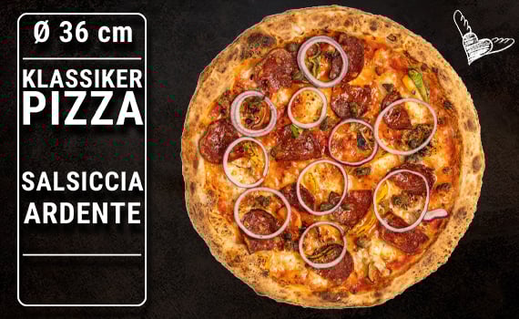 Pizza Salsiccia Ardente, Ø 36cm