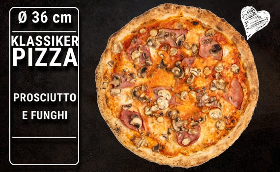 Pizza  Prosciutto E Funghi, Ø 36cm