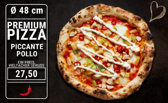 Pizza Piccante Pollo Ø 48cm