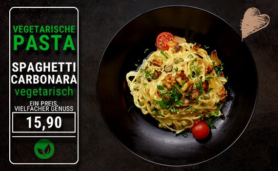 Spaghetti Carbonara vegetarisch