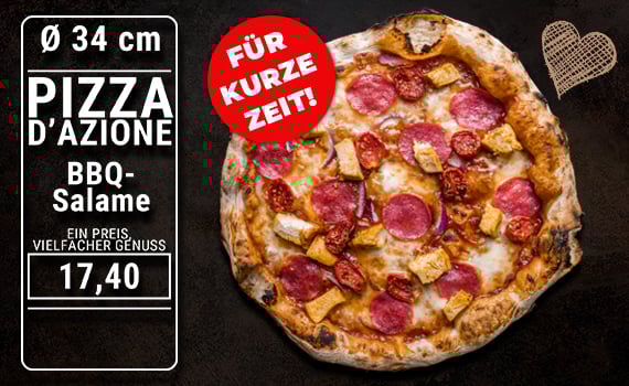 Pizza BBQ-Salame