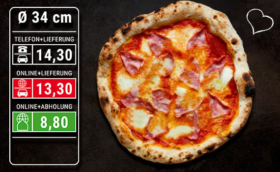 Pizza Prosciutto  Ø 34cm