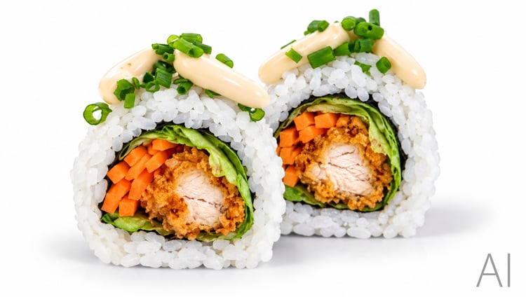 Japanese fried Chicken Roll - 8 Stück Japanese fried Chicken Roll - 8 Stück