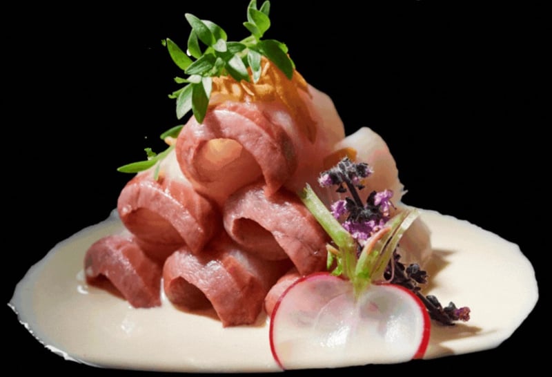HAMACHI YUZU KOSHO SASHIMI - 5 pc. - HAMACHI YUZU KOSHO SASHIMI - 5 pc. -
