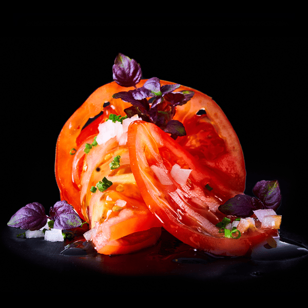 TOMATEN SASHIMI MIT TRÜFFEL-BALSAMICO