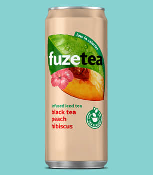 Fuze Tea Black Tea Peach hibiscus