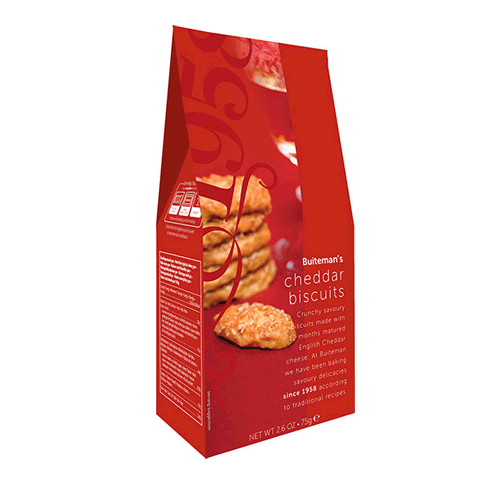 Buiteman's Cheddar Biscuits Käse Cracker 75g